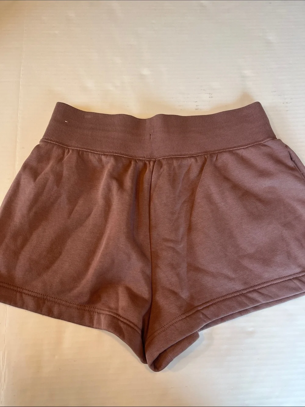 Nike Brown Ribbed Waist Athletic Shorts